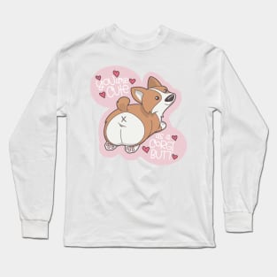 Cute as a Corgi Butt Long Sleeve T-Shirt